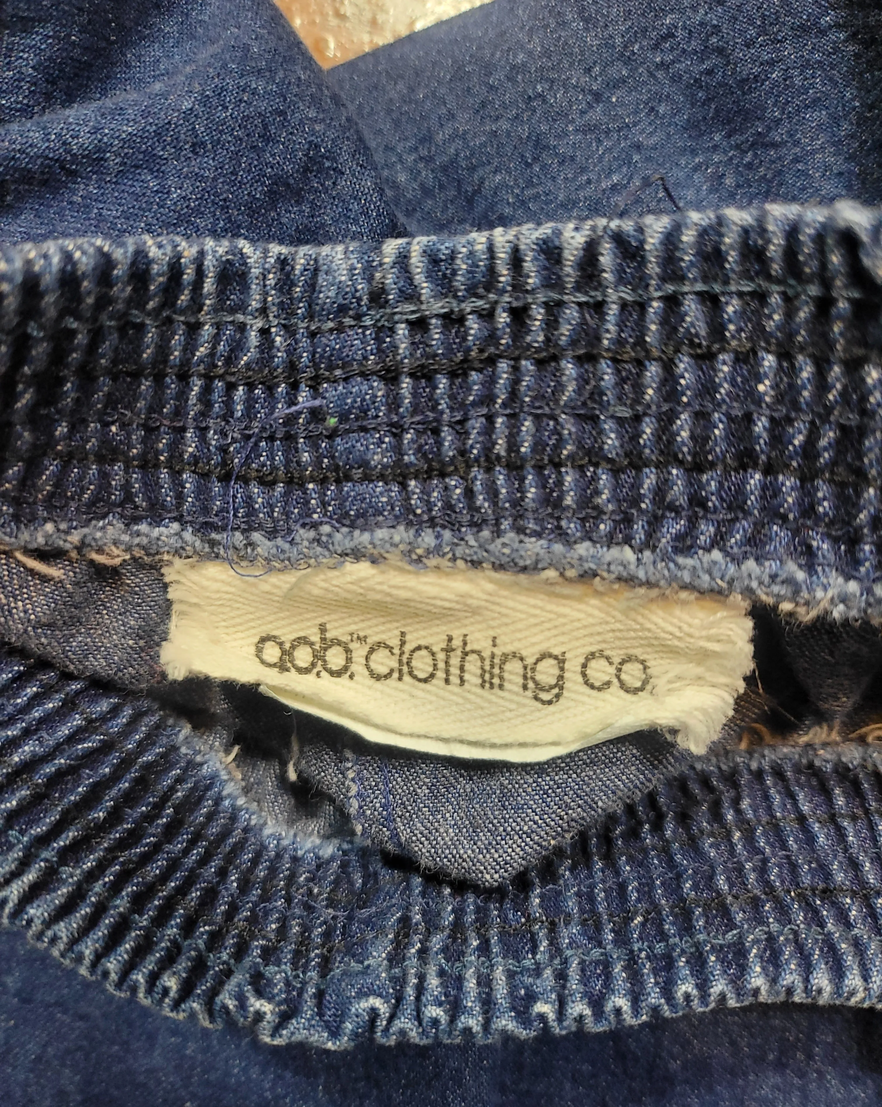 70s Vintage G.O.B. Clothing Company Pleated Denim Skirt XL