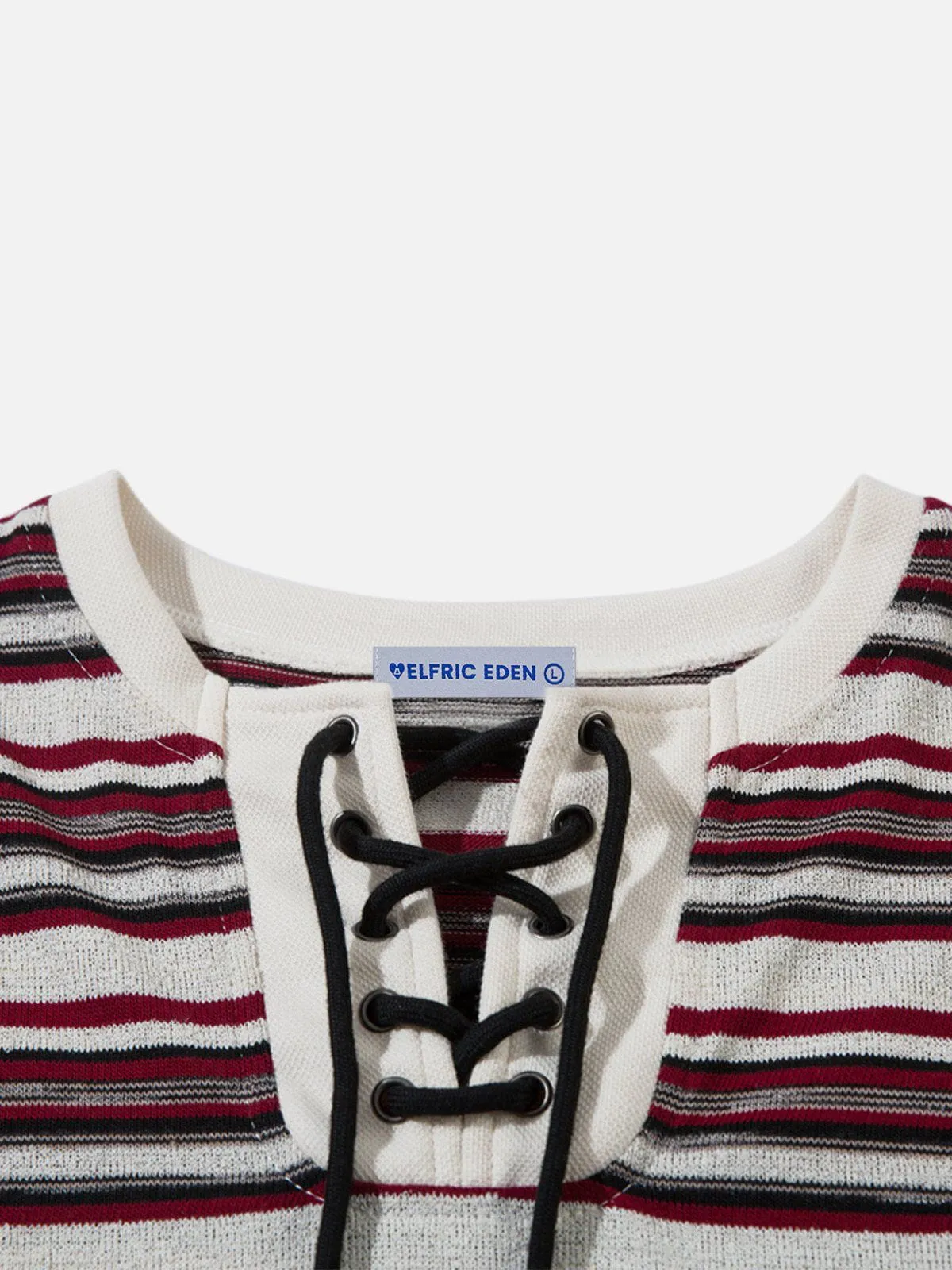 Aelfric Eden Tied Neckline Knit Long Sleeve Tee