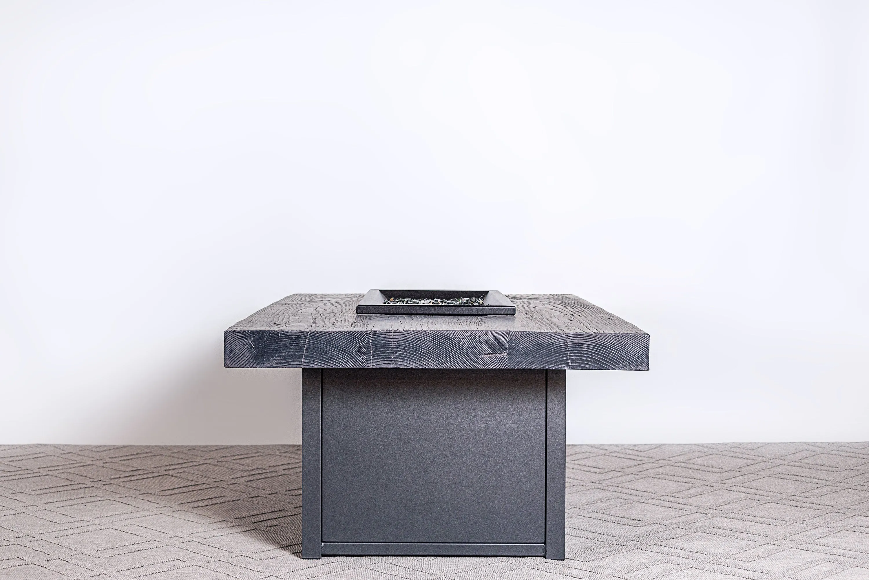 Aurora 32"x52" Rectangle Composite Timber Fire Table (19" Height)