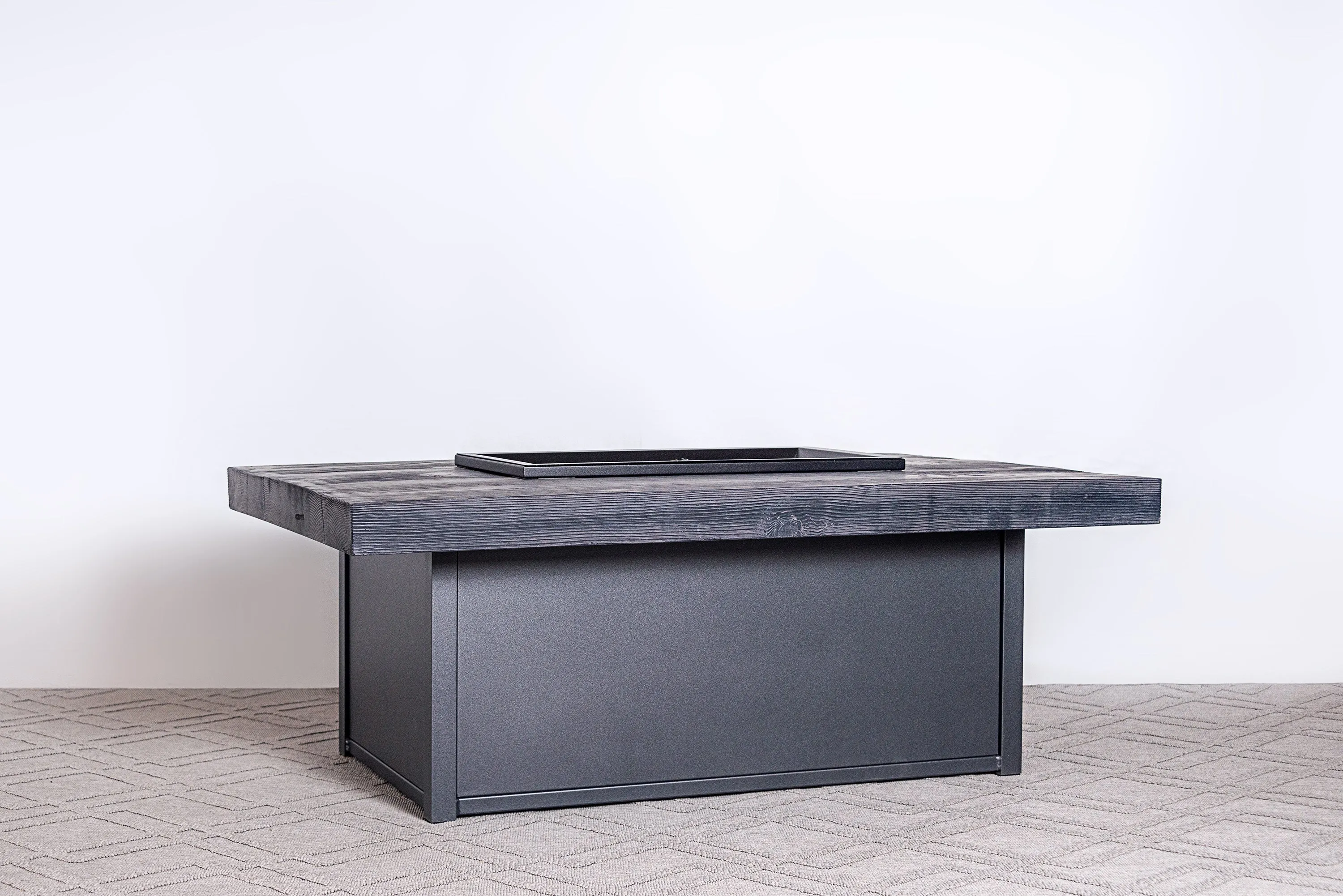 Aurora 32"x52" Rectangle Composite Timber Fire Table (19" Height)