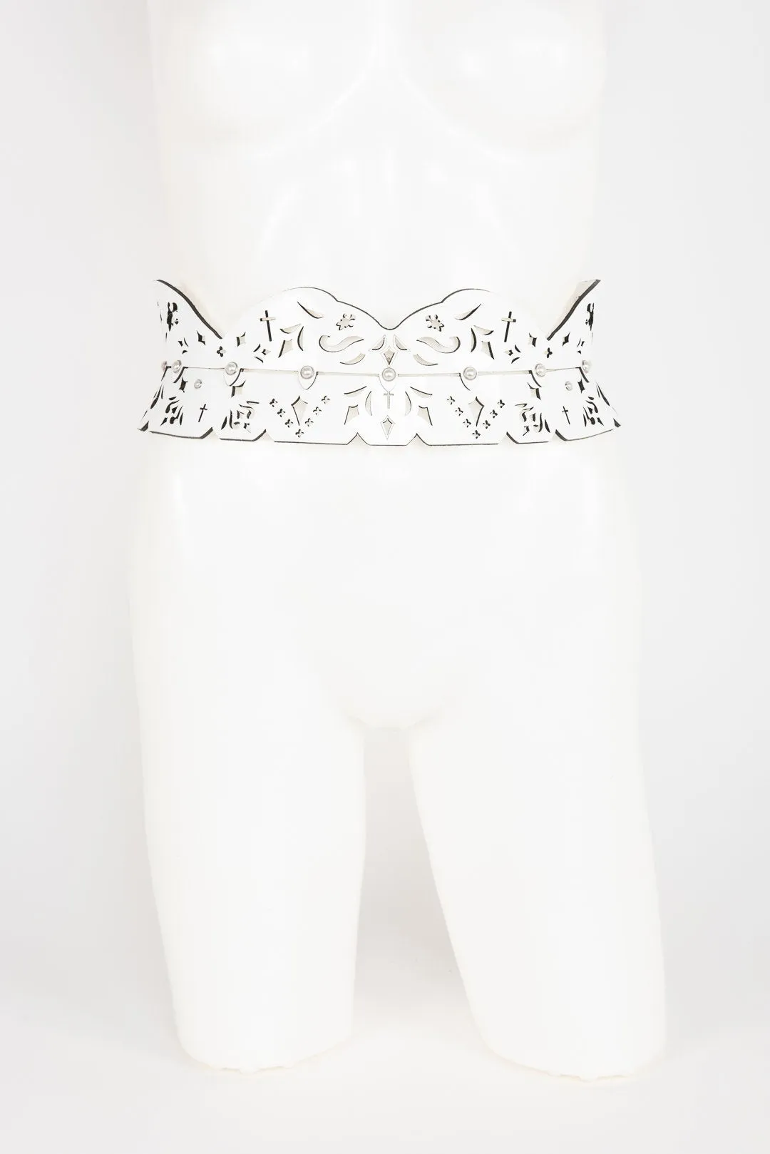 Bianco Skinny Garter
