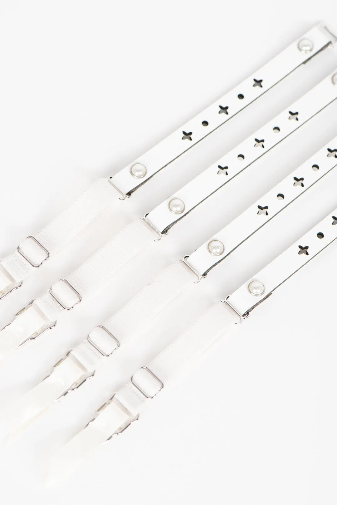 Bianco Skinny Garter