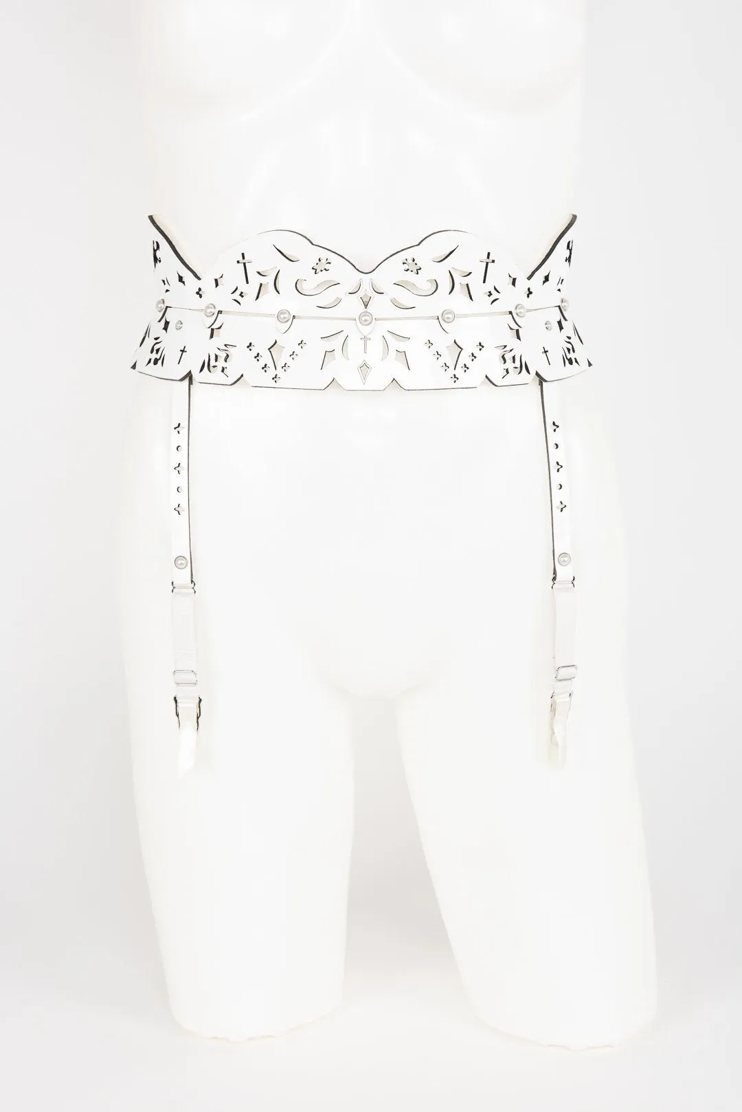 Bianco Skinny Garter