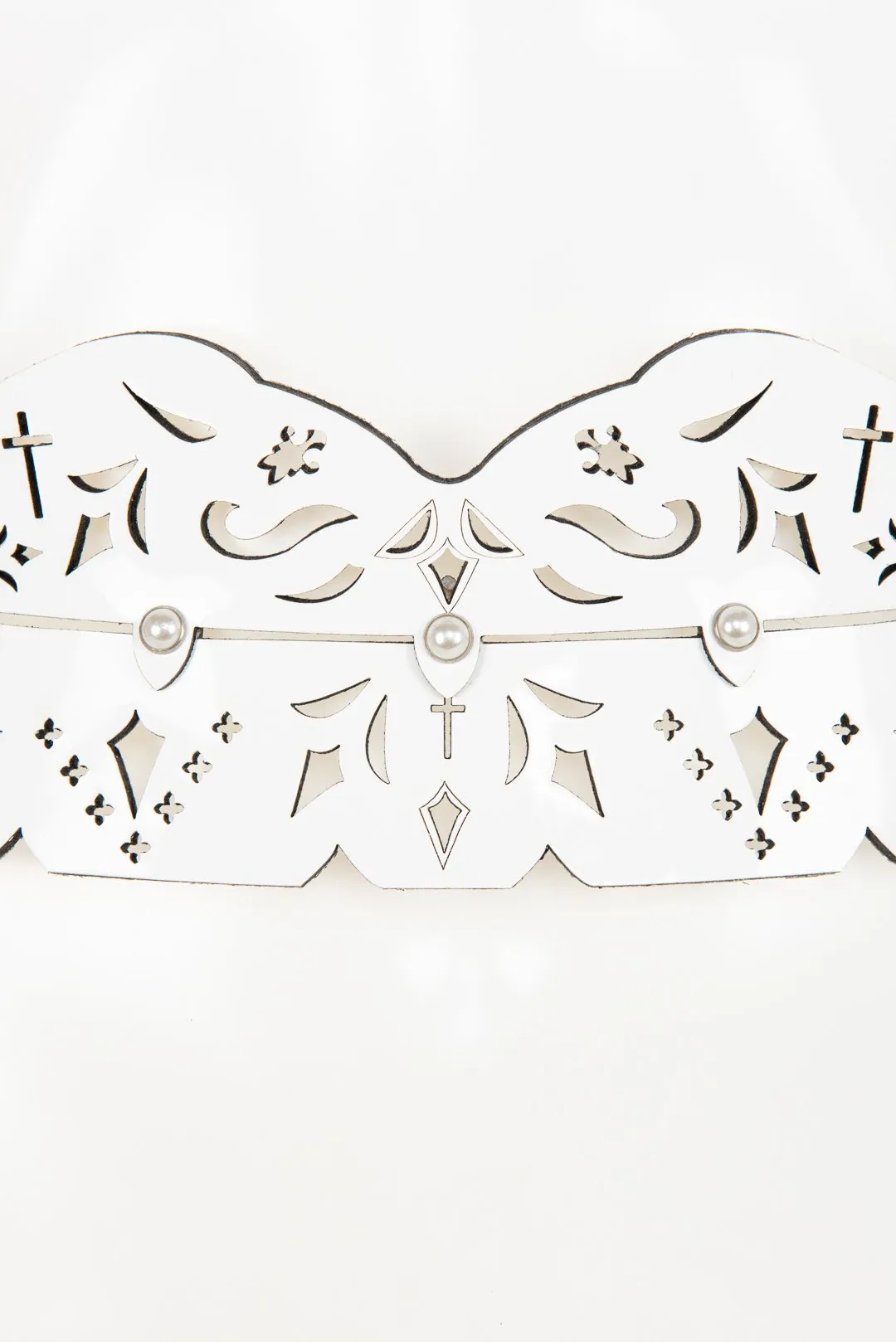 Bianco Skinny Garter