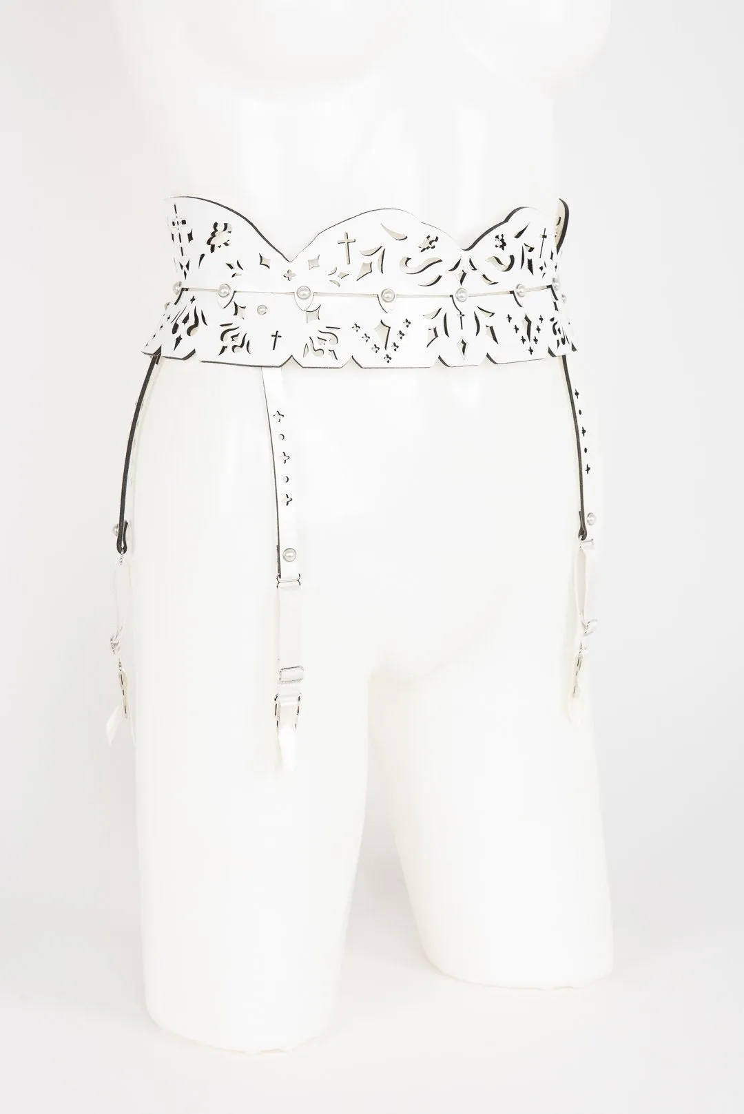 Bianco Skinny Garter