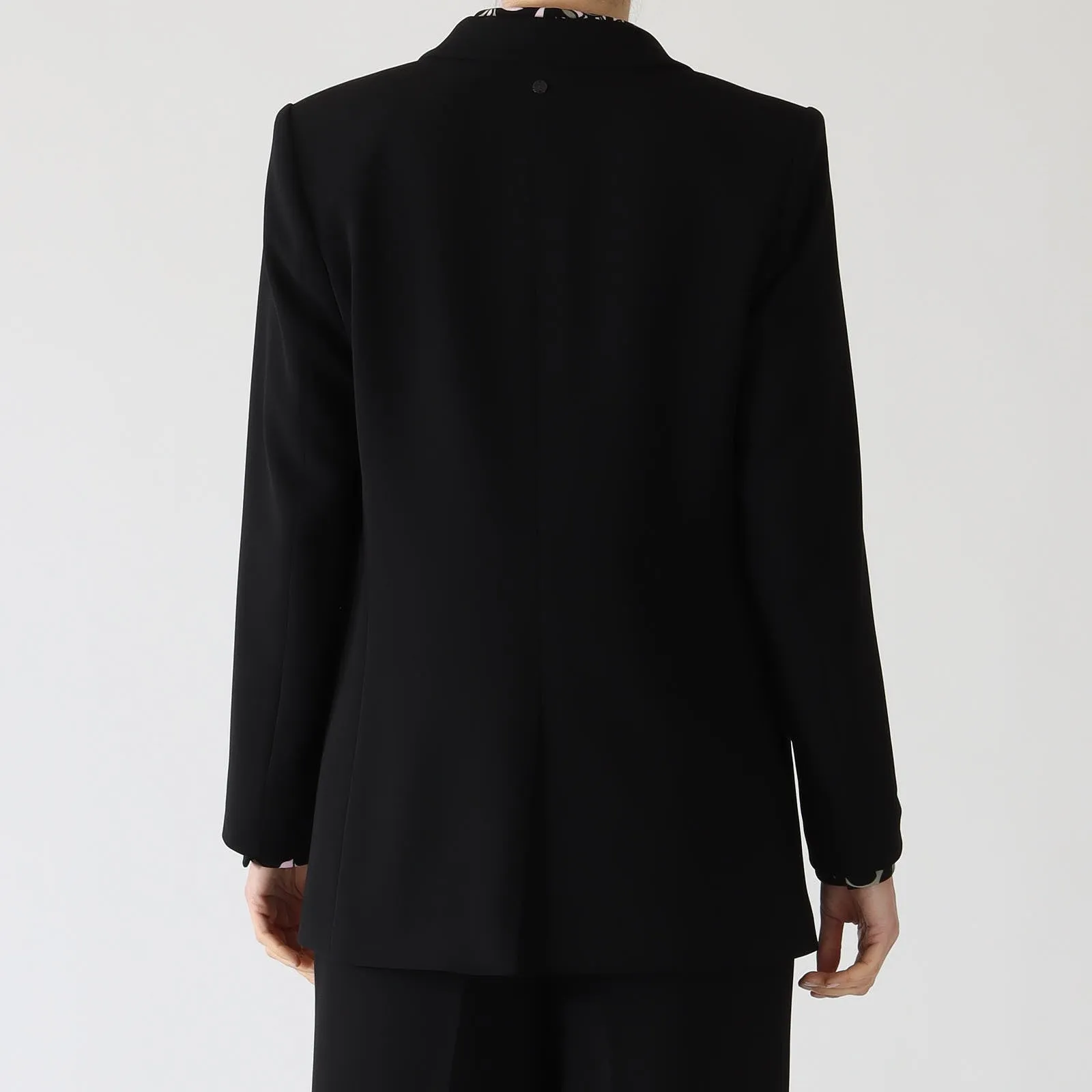 Black Double Breasted Formal Blazer