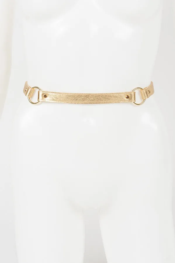 Champagne Garter Belt