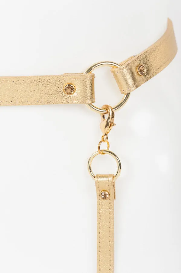Champagne Garter Belt