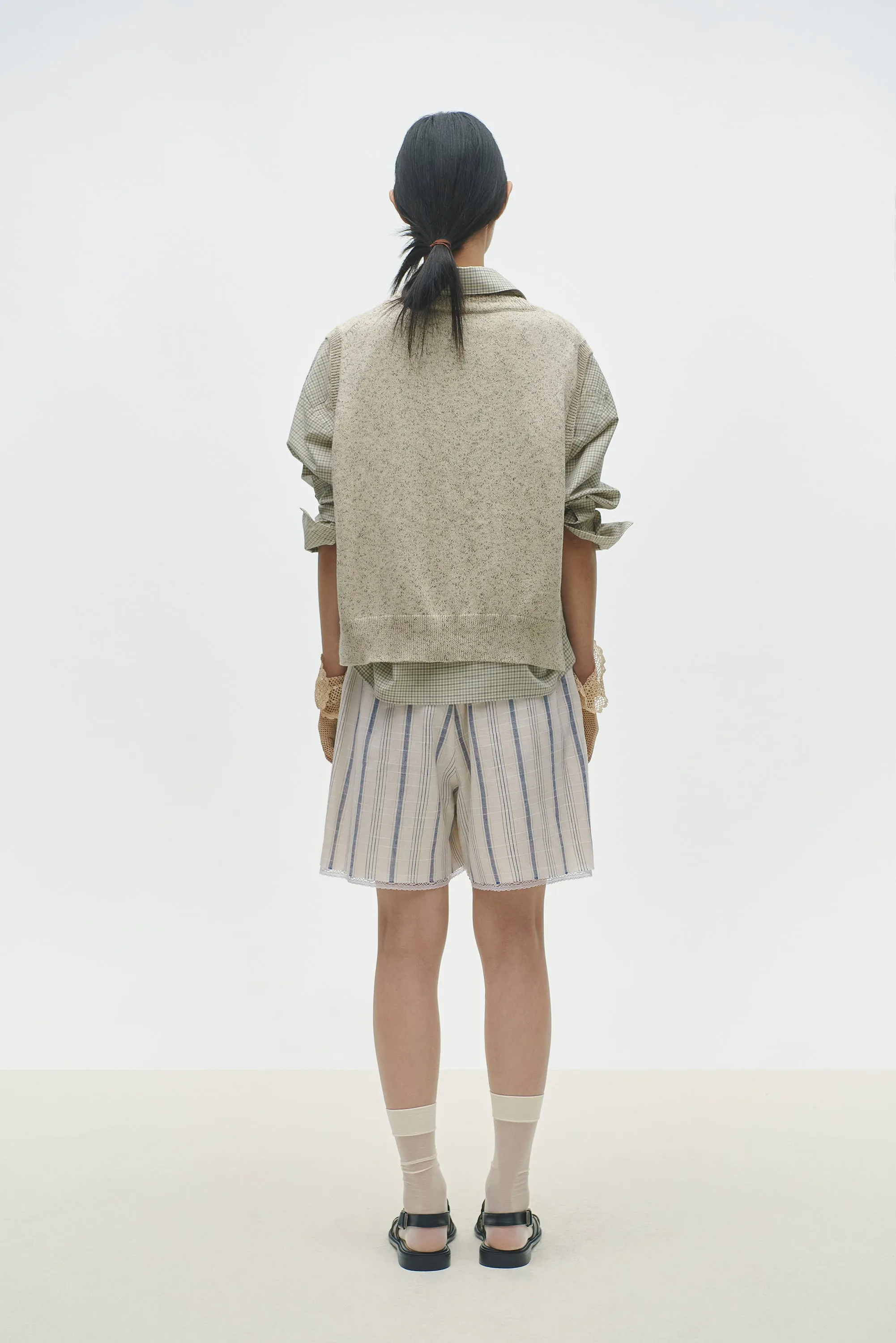 Cordera - Flecked Cotton Waistcoat