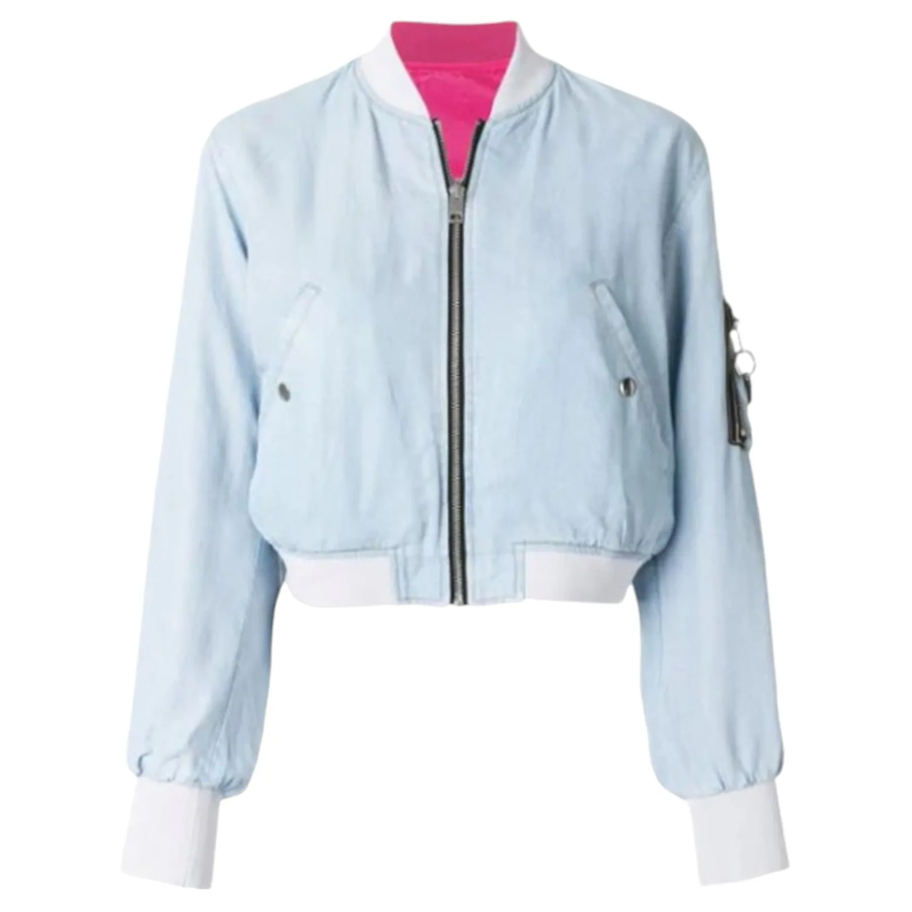 DIESEL DE BRUCE Womens Bomber Jacket Quilted Winter Outwear Reversible Coat New
