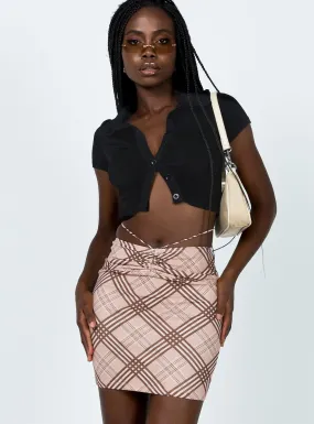 Dom Mini Skirt Brown