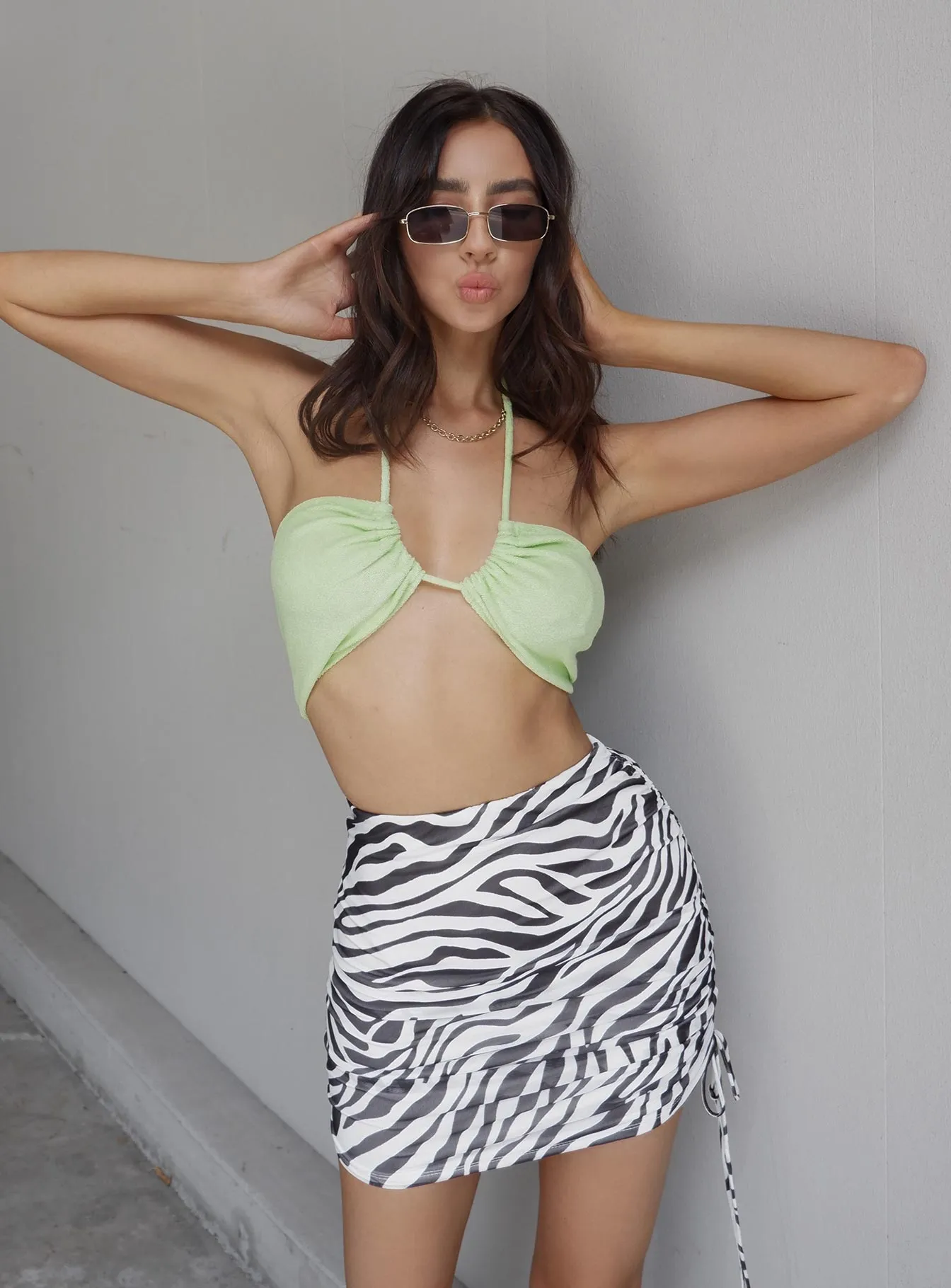Elijah Mini Skirt Zebra