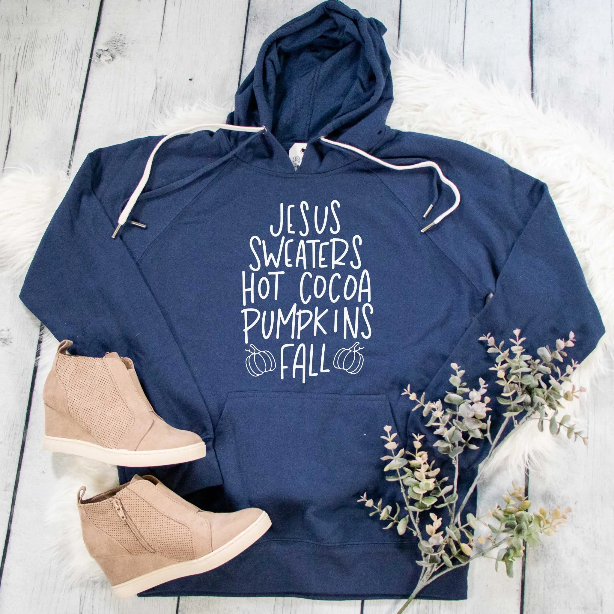 Fall Things Lightweight Terry Hoodie