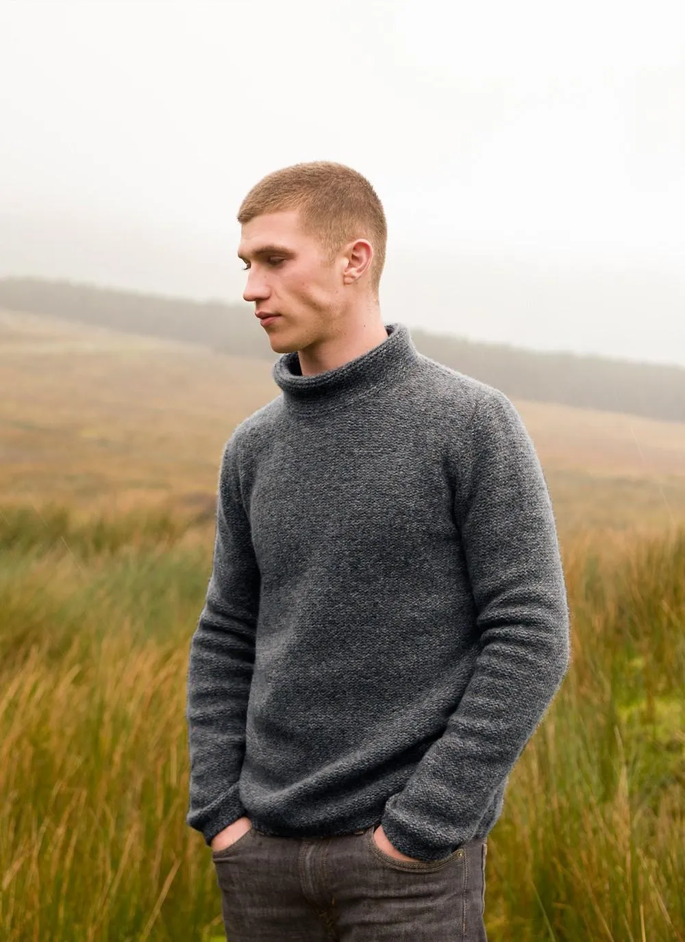 Fisherman Out Of Ireland Funnel Neck Sweater 1619 R