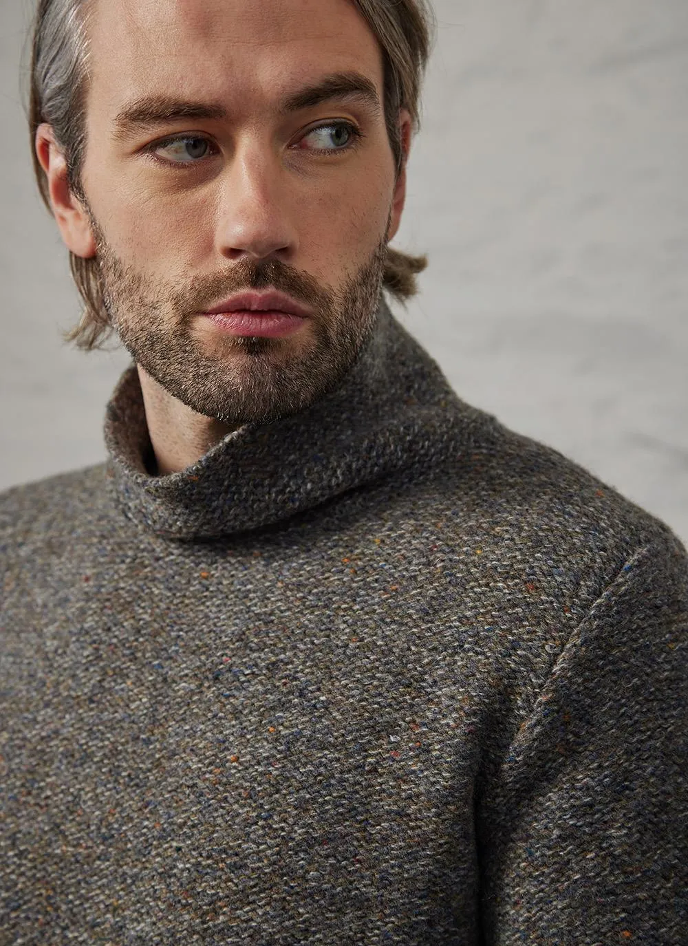 Fisherman Out Of Ireland Funnel Neck Sweater 1619 R