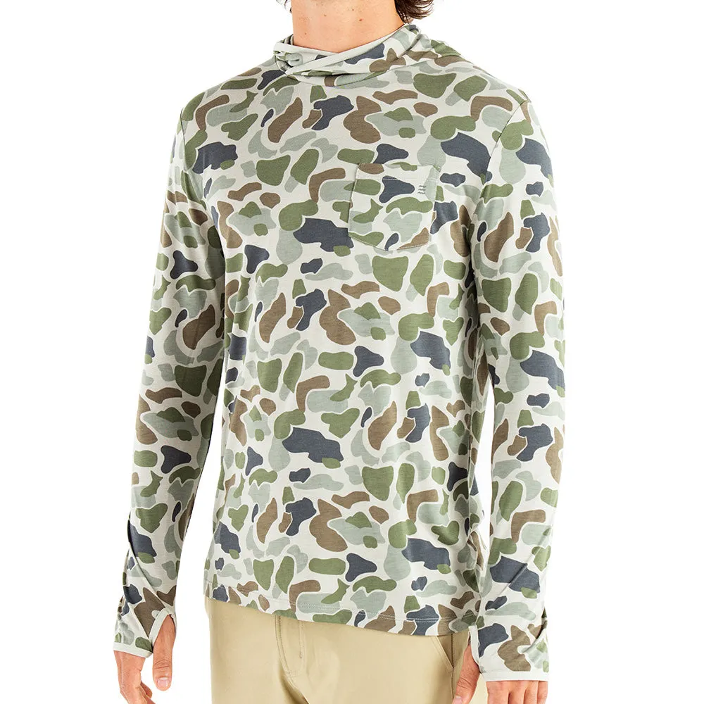 Free Fly Men's Bamboo Lightweight Hoodie in Camo