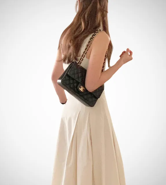 Gwen Pleated Structure Long Dress