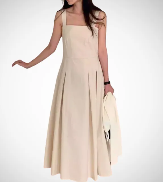Gwen Pleated Structure Long Dress