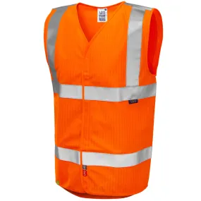 LEO CLIFTON Retromax Flame Retardant Hi-Vis Waistcoat Vest