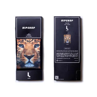 LEOPARD/レオパード　ソックス　メンズ　クルー丈