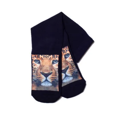 LEOPARD/レオパード　ソックス　メンズ　クルー丈