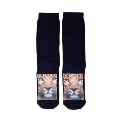 LEOPARD/レオパード　ソックス　メンズ　クルー丈