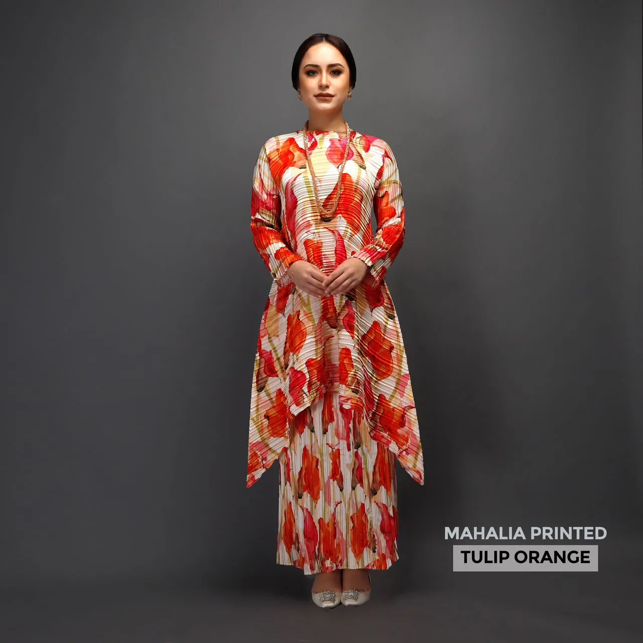 MAHALIA PRINTED - TULIP ORANGE