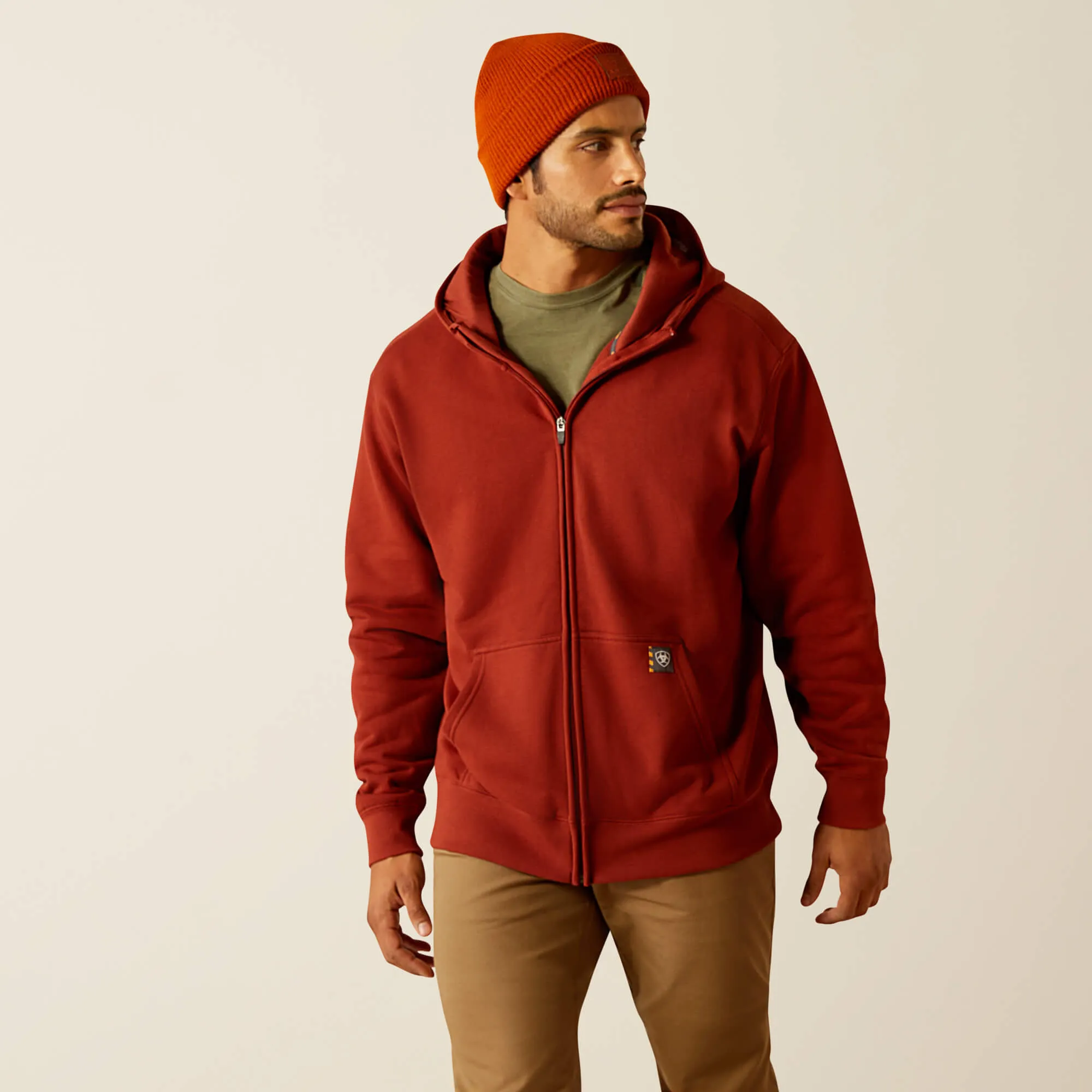 Men's Ariat Rebar Born For This Full Zip Hoodie #10052756X