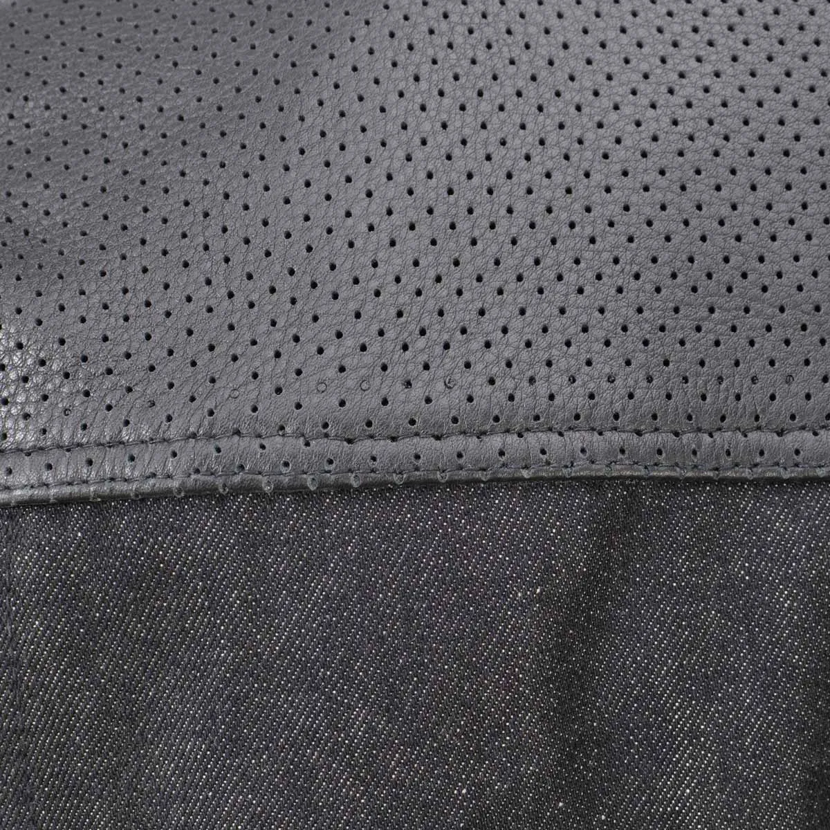 Milwaukee Leather MDM3008 Men's 'Brute' Black Perforated Leather and