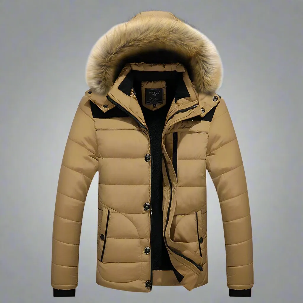 OMNI™ Men's Hooded Winter Fur Coat
