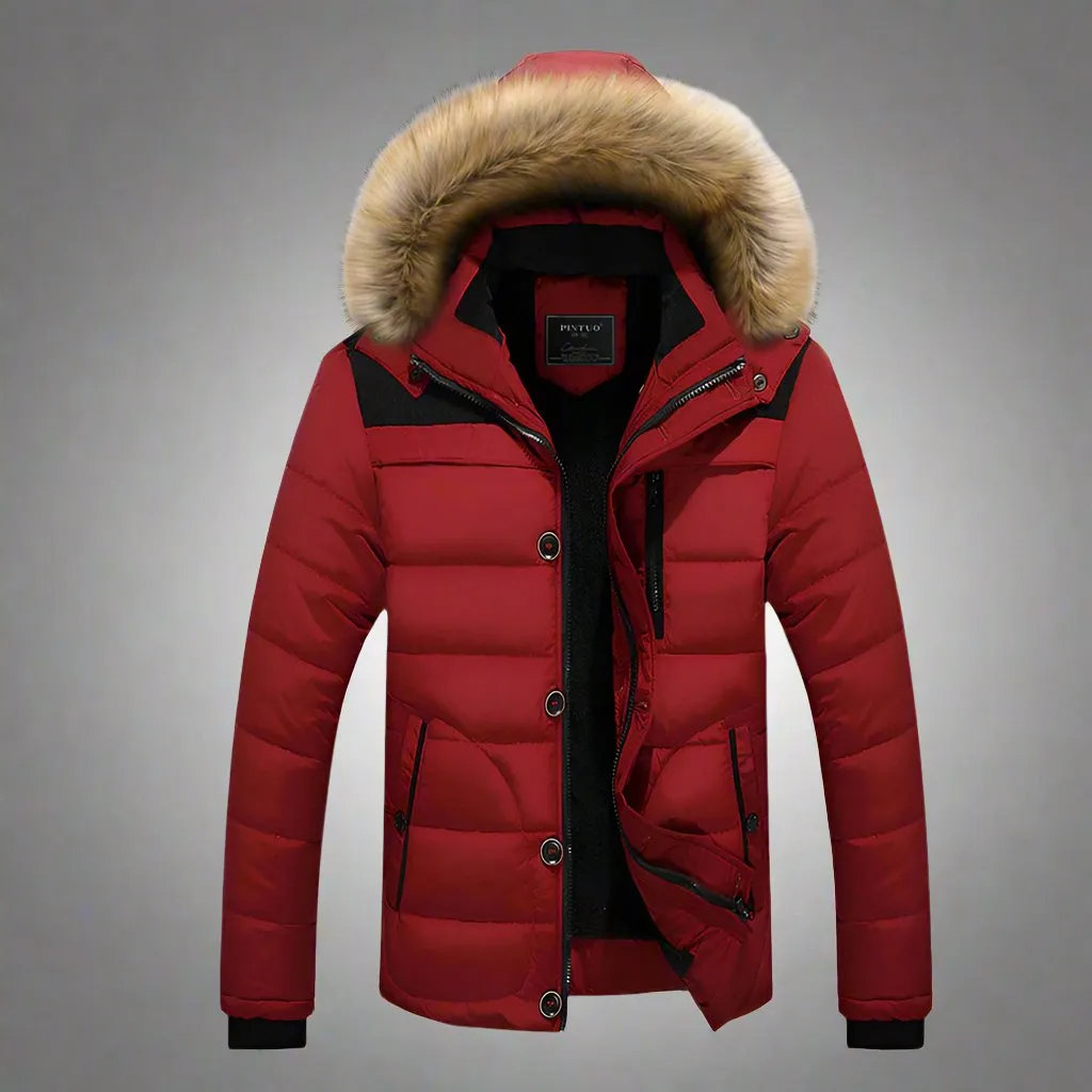 OMNI™ Men's Hooded Winter Fur Coat
