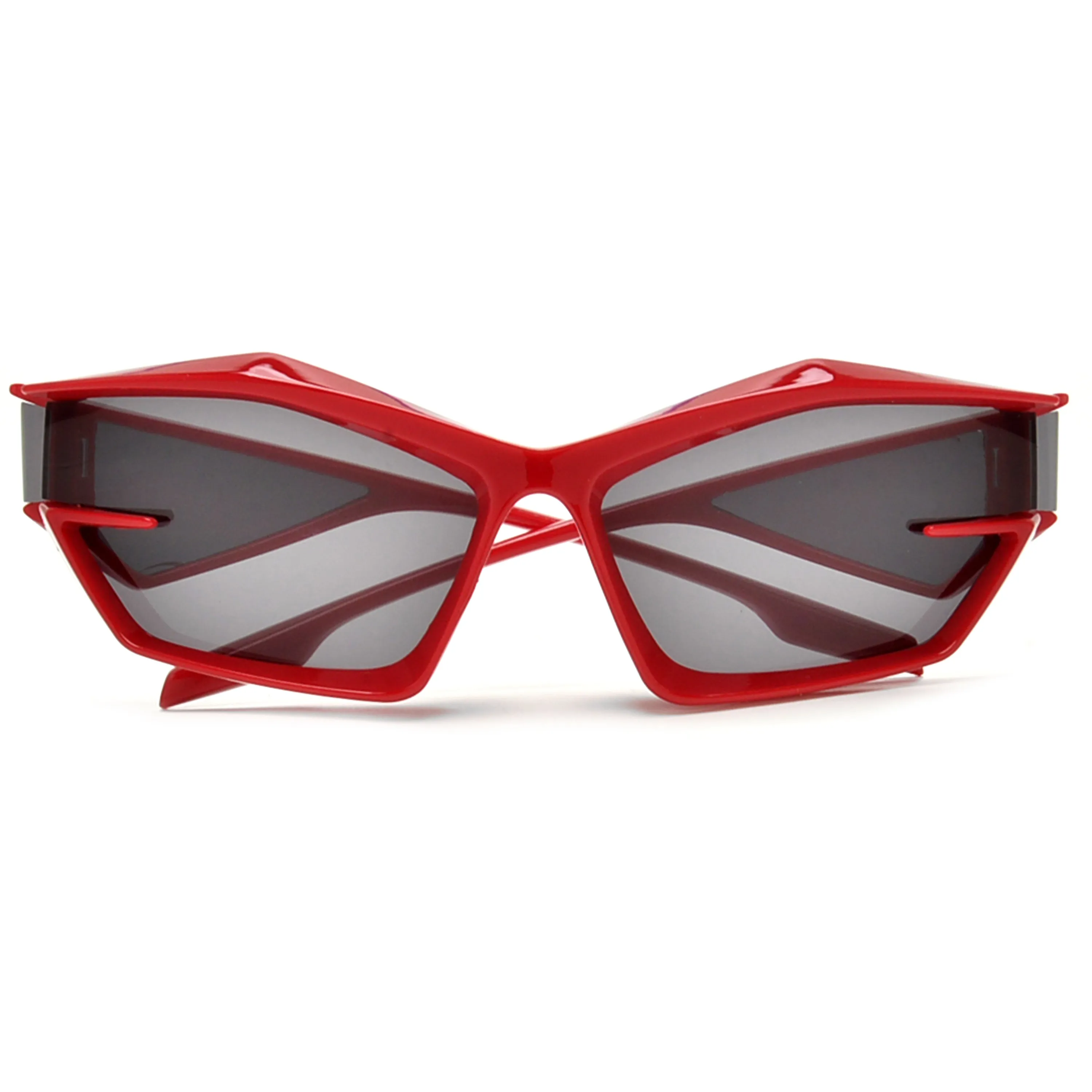 Oversize Ultra Edgy Side Window Temple Sunnies