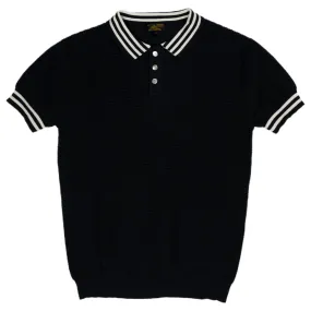 Polo Neck Sweater - Navy