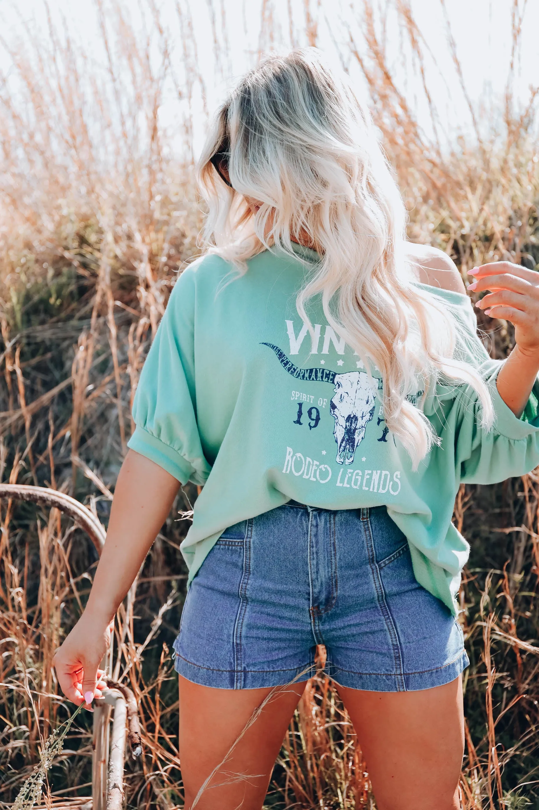 Rodeo Legends Graphic Sweatshirt- Sage