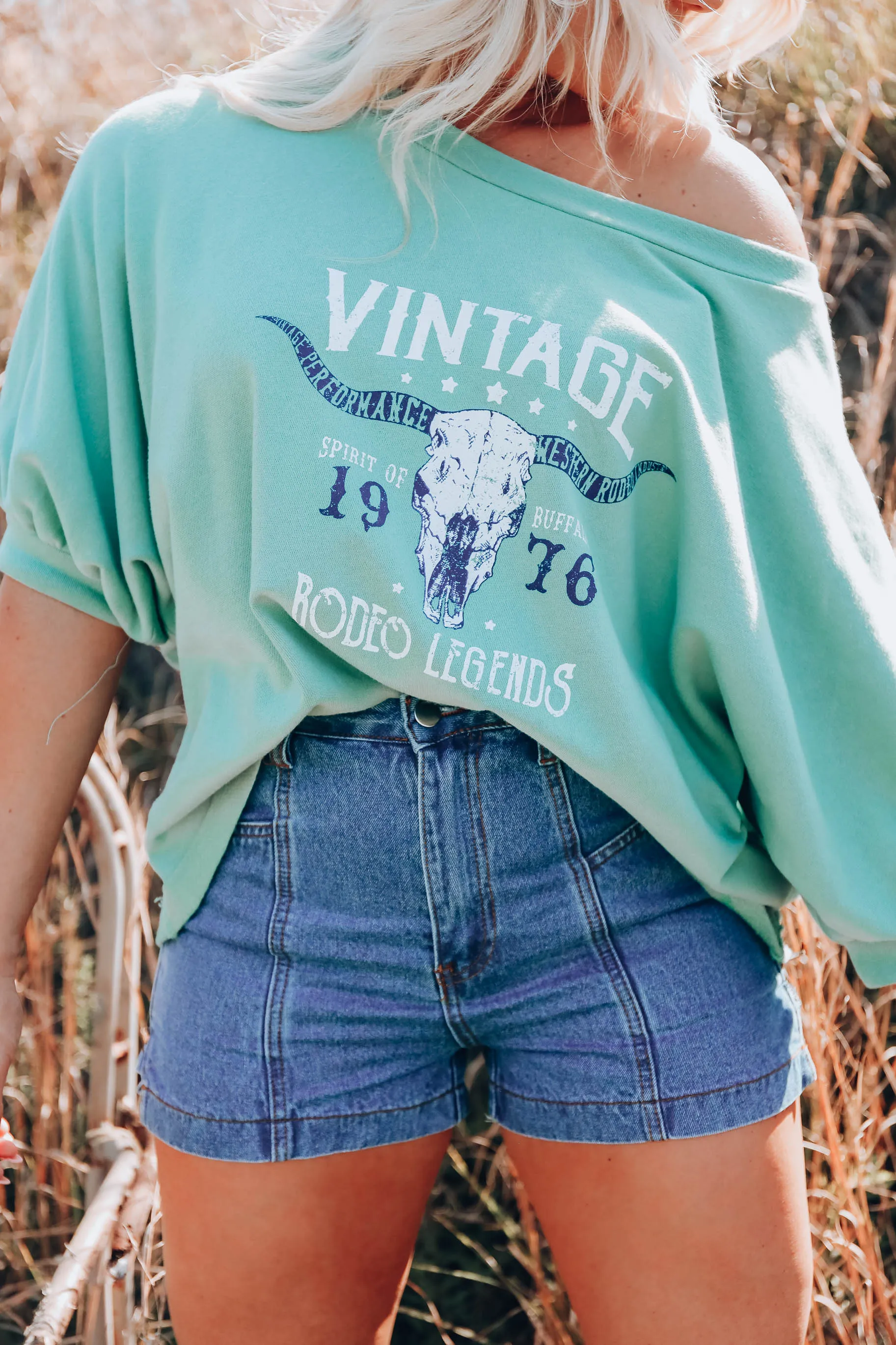 Rodeo Legends Graphic Sweatshirt- Sage