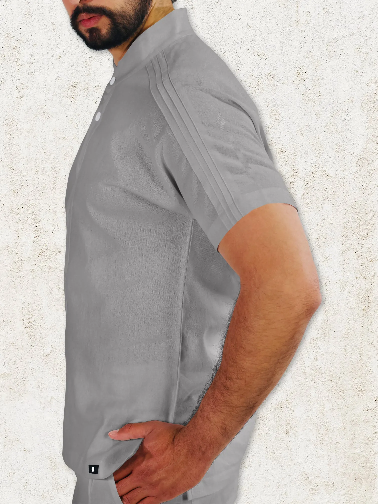 THE ROVI HENLEY SHIRT - Grey