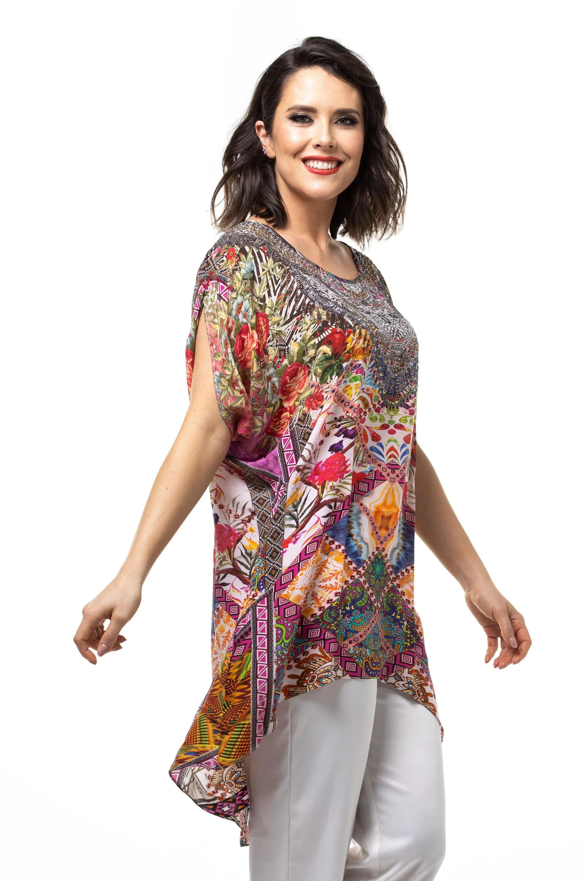 TUNISIA -  Kaftan Tunic Top (Longer Style)