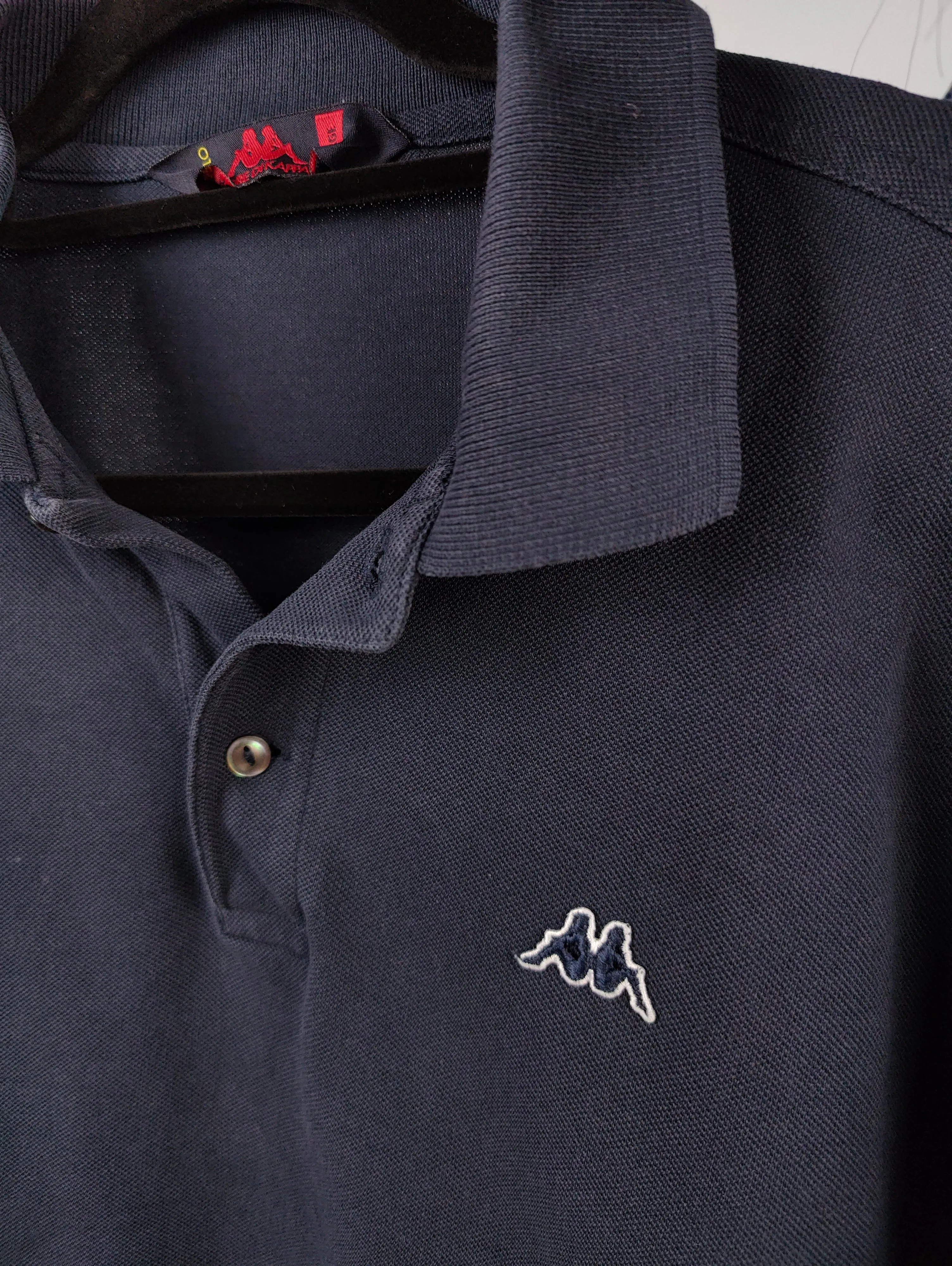 Vintage Robe di Kappa polo shirt long sleeve navy blue cotton sweater sweatshirt women unisex men L