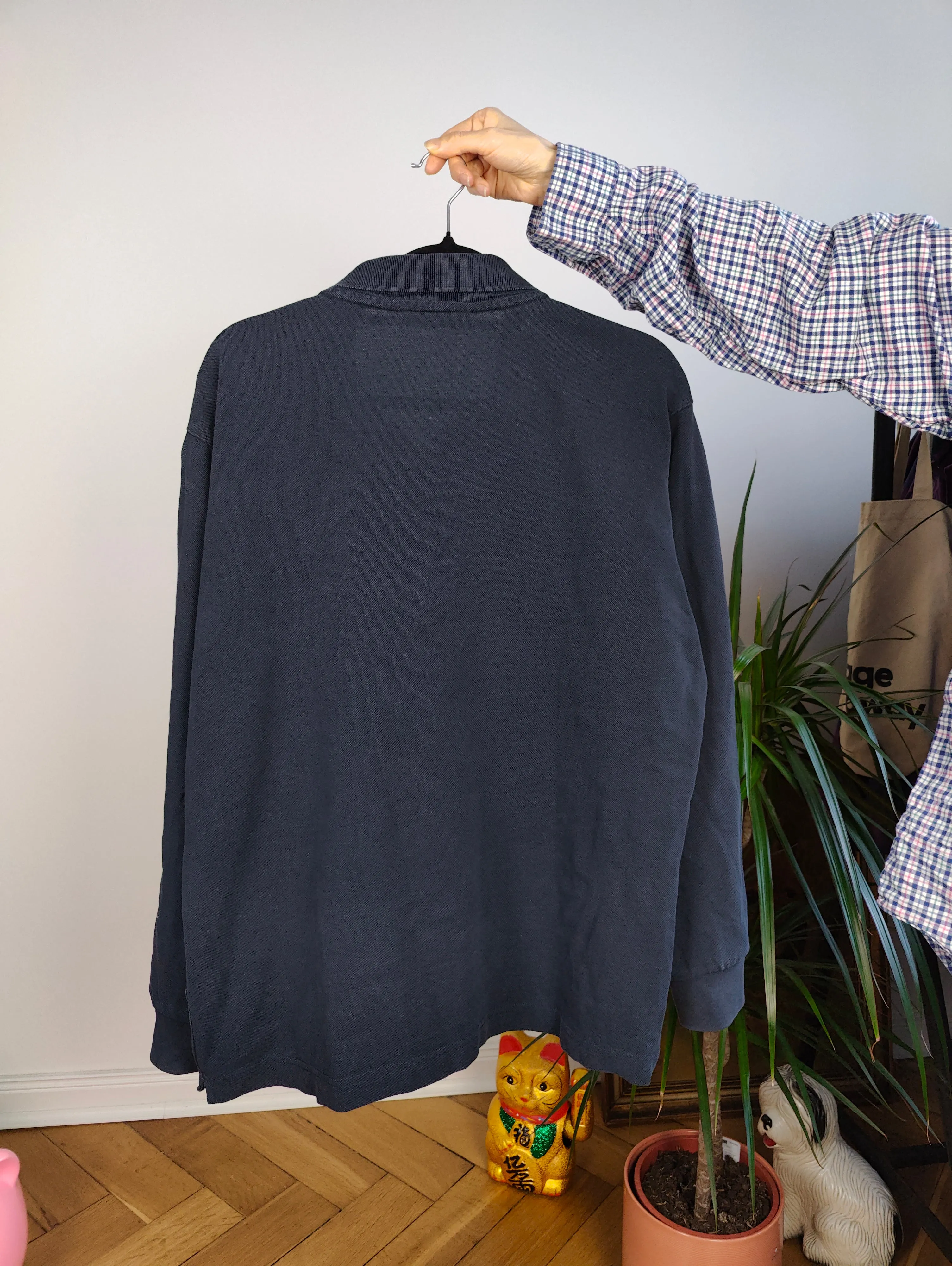 Vintage Robe di Kappa polo shirt long sleeve navy blue cotton sweater sweatshirt women unisex men L