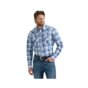 Wrangler Men's Western Blue Shirt