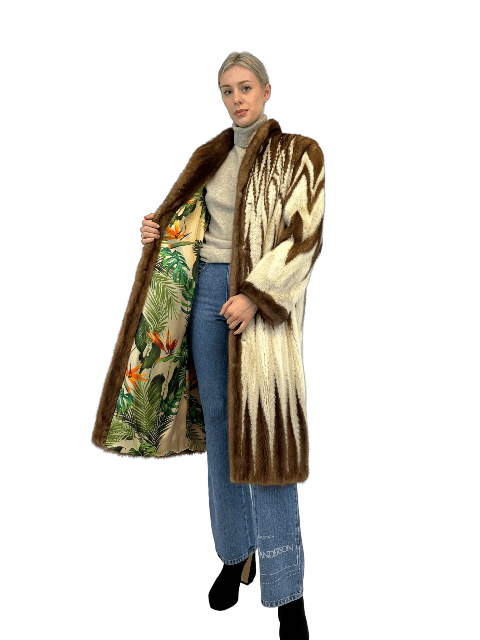 ZICK ZACK MINK COAT