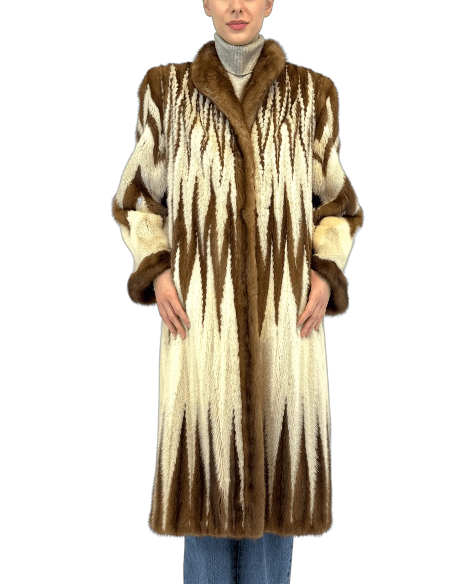 ZICK ZACK MINK COAT